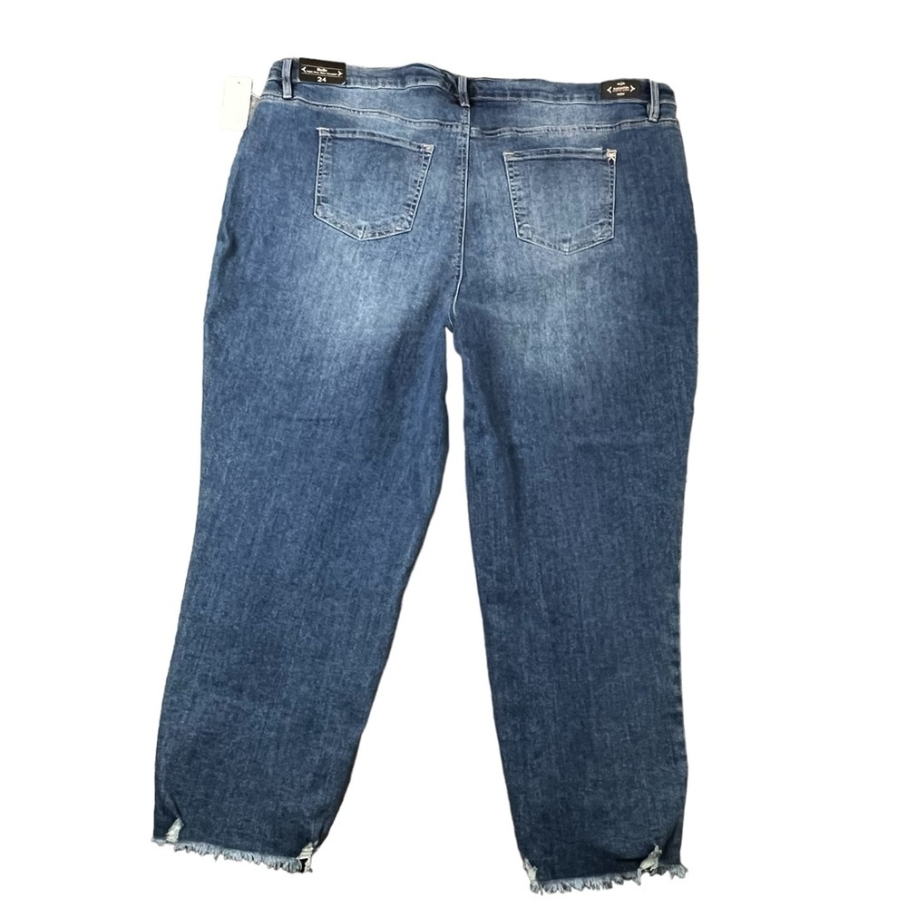 Nanette Lepore Belle High Rise Slim Straight Jeans Size 24 - Picture 3 of 11